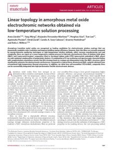 nmat4734-Linear topology in amorphous metal oxide electrochromic networks obtained via low-temperature solution processing