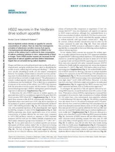 nn.4451-HSD2 neurons in the hindbrain drive sodium appetite