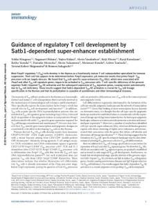 ni.3646-Guidance of regulatory T cell development by Satb1-dependent super-enhancer establishment