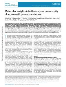 nchembio.2263-Molecular insights into the enzyme promiscuity of an aromatic prenyltransferase