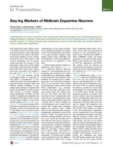 Cell Stem Cell-2017-Seq-ing Markers of Midbrain Dopamine Neurons