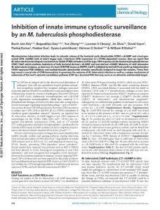 nchembio.2254-Inhibition of innate immune cytosolic surveillance by an M. tuberculosis phosphodiesterase