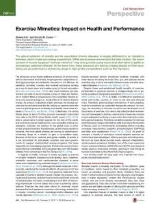 Cell Metabolism-2017-Exercise Mimetics- Impact on Health and Performance
