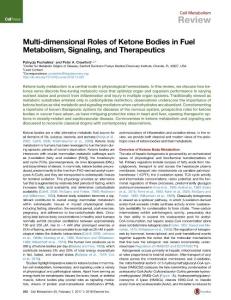 Cell Metabolism-2017-Multi-dimensional Roles of Ketone Bodies in Fuel Metabolism, Signaling, and Therapeutics