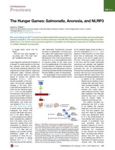 Cell Metabolism-2017-The Hunger Games- Salmonella, Anorexia, and NLRP3