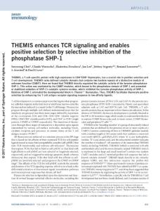 ni.3692-THEMIS enhances TCR signaling and enables positive selection by selective inhibition of the phosphatase SHP-1