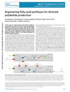 nchembio.2314-Engineering fatty acid synthases for directed polyketide production