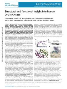 nchembio.2358-Structural and functional insight into human O-GlcNAcase