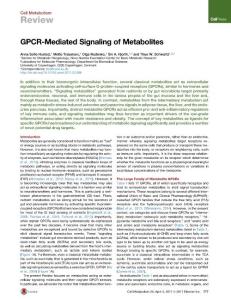 Cell Metabolism-2017-GPCR-Mediated Signaling of Metabolites