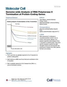 Molecular Cell-2017-Genome-wide Analysis of RNA Polymerase II Termination at Protein-Coding Genes