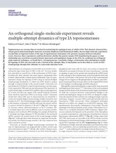 nsmb.3401-An orthogonal single-molecule experiment reveals multiple-attempt dynamics of type IA topoisomerases