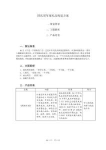 国庆系列邮品构思方案