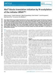 nchembio.2346-AtaT blocks translation initiation by N-acetylation of the initiator tRNAfMet