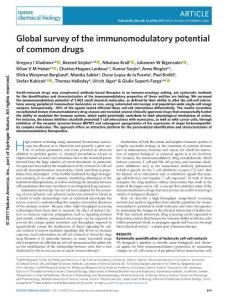 nchembio.2360-Global survey of the immunomodulatory potential of common drugs