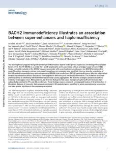 ni.3753-BACH2 immunodeficiency illustrates an association between super-enhancers and haploinsufficiency