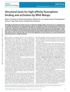 nchembio.2392-Structural basis for high-affinity fluorophore binding and activation by RNA Mango