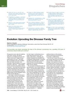 Current-Biology_2017_Evolution-Uprooting-the-Dinosaur-Family-Tree