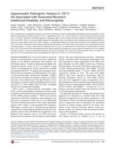 The-American-Journal-of-Human-Genetics_2017_Hypomorphic-Pathogenic-Variants-in-TAF13-Are-Associated-with-Autosomal-Recessive-Intellectual-Disability-a