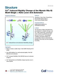 Structure_2017_Ca2-Induced-Rigidity-Change-of-the-Myosin-VIIa-IQ-Motif-Single-Helix-Lever-Arm-Extension