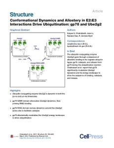 Structure_2017_Conformational-Dynamics-and-Allostery-in-E2-E3-Interactions-Drive-Ubiquitination-gp78-and-Ube2g2