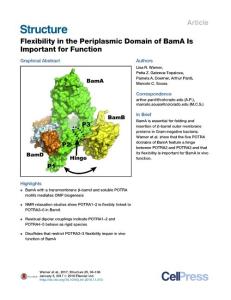 Structure_2017_Flexibility-in-the-Periplasmic-Domain-of-BamA-Is-Important-for-Function