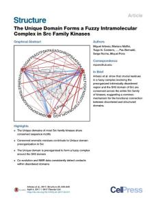 Structure_2017_The-Unique-Domain-Forms-a-Fuzzy-Intramolecular-Complex-in-Src-Family-Kinases