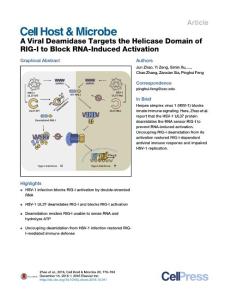 Cell-Host-Microbe_2016_A-Viral-Deamidase-Targets-the-Helicase-Domain-of-RIG-I-to-Block-RNA-Induced-Activation