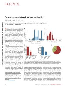 nbt.3891-Patents as collateral for securitization