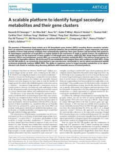 nchembio.2408-A scalable platform to identify fungal secondary metabolites and their gene clusters