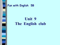 牛津小学英语5BUnit9课件