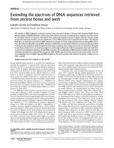 Genome Res.-2017-Glocke-1230-7-Extending the spectrum of DNA sequences retrieved from ancient bones and teeth