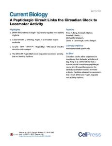 Current Biology-2017-A Peptidergic Circuit Links the Circadian Clock to Locomotor Activity