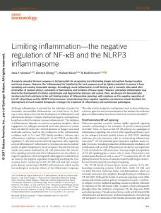 ni.3772-Limiting inflammation—the negative regulation of NF-κB and the NLRP3 inflammasome