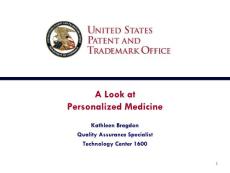 A Look at Personalized Medicine