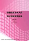 2017吉林地区情报信息分析人员职位薪酬报告.pdf