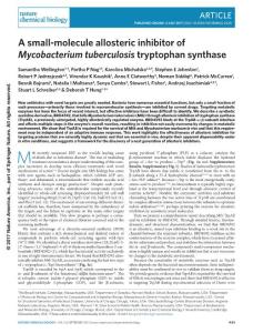 nchembio.2420-A small-molecule allosteric inhibitor of Mycobacterium tuberculosis tryptophan synthase