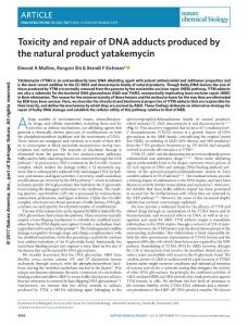 nchembio.2439-Toxicity and repair of DNA adducts produced by the natural product yatakemycin