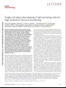 nbt.3964-Single-cell deep phenotyping of IgG-secreting cells for high-resolution immune monitoring