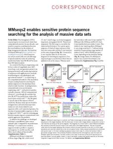 nbt.3988-MMseqs2 enables sensitive protein sequence searching for the analysis of massive data sets