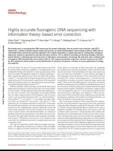 nbt.3982-Highly accurate fluorogenic DNA sequencing with information theory–based error correction