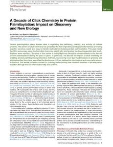 A-Decade-of-Click-Chemistry-in-Protein-Palmitoylation--Im_2017_Cell-Chemical