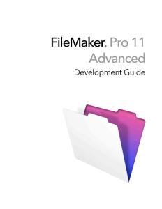 FileMaker 11 帮助文档