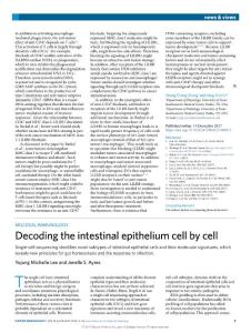 ni-2018-Decoding the intestinal epithelium cell by cell