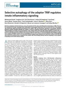 NI-2018-Selective autophagy of the adaptor TRIF regulates innate inflammatory signaling