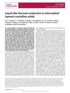 nmat-2018-Liquid-like thermal conduction in intercalated layered crystalline solids