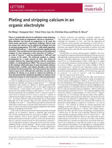 nmat5036-Plating and stripping calcium in an organic electrolyte