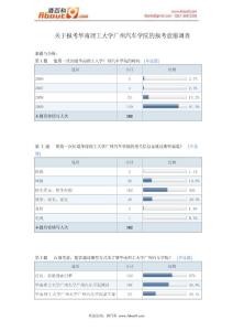 关于报考华南理工大学广州汽车学院的报考意愿调查报告