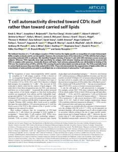 ni.2018-T cell autoreactivity directed toward CD1c itself rather than toward carried self lipids
