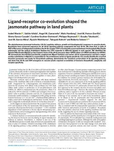 nchembio.2018-Ligand-receptor co-evolution shaped the jasmonate pathway in land plants