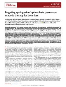 nm.2018-Targeting sphingosine-1-phosphate lyase as an anabolic therapy for bone loss